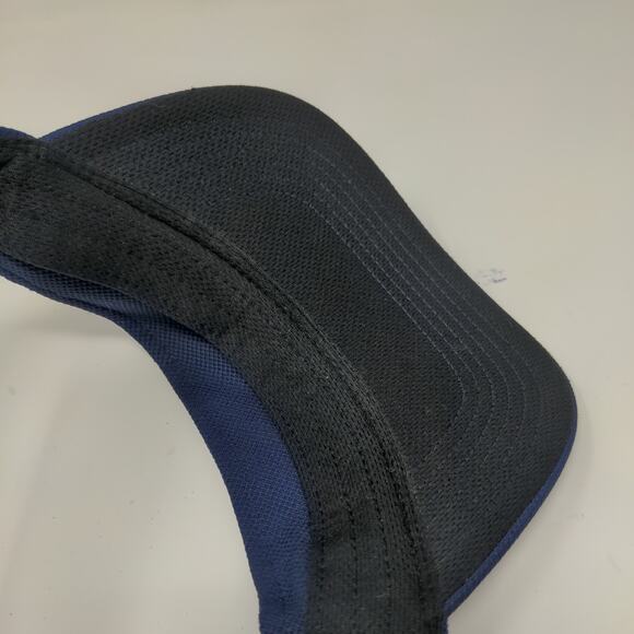 Seashore Waterpark Strapback Sun Visor Hat Blue Embroidered Spell Out - Picture 9 of 10